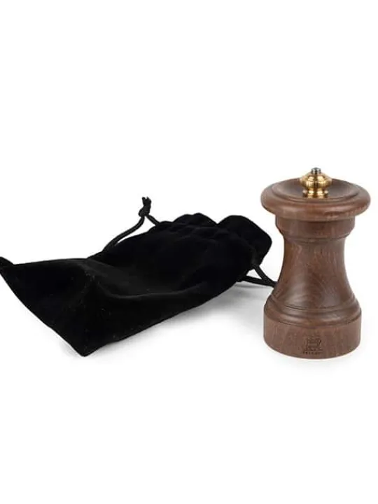 Peugeot Saveurs 1874 Moulin à sel manuel en bois patiné, 10 cm -> Coffrets Cadeaux|Envie De Design