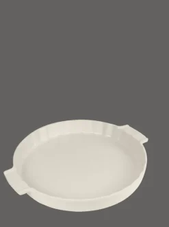 Peugeot Saveurs Appolia Moule à tarte céramique écru diamètre 30 cm - 12" -> Plats À Tarte / Tourtieres