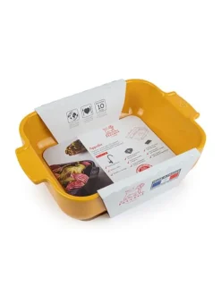 Peugeot Saveurs Appolia Plat four céramique rectangle safran 25 cm - 10in -><noscript><img width=