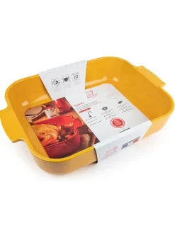 Peugeot Saveurs Appolia Plat four céramique rectangle safran 40 cm - 15.75in -><noscript><img width=