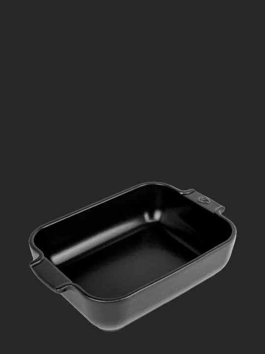Peugeot Saveurs Appolia Plat four céramique rectangle noir satin 25 cm - 10in -> Idées Cadeaux -50€|Envie De Couleurs