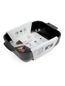Peugeot Saveurs Appolia Plat four céramique rectangle noir satin 25 cm - 10in -><noscript><img width=