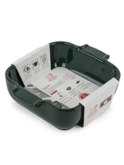 Peugeot Saveurs Appolia Plat four céramique individuel carré vert forêt 18 cm -><noscript><img width=
