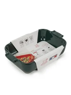 Peugeot Saveurs Appolia Plat four céramique individuel rectangle vert forêt 22 cm -><noscript><img width=