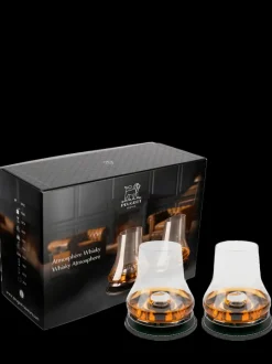 Peugeot Saveurs Atmosphère whisky 2 sets de dégustation whisky avec socles rafraichissants en coffret cadeau -> Envie De Design|Envie De Saveurs