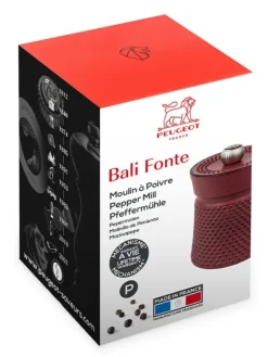 Peugeot Saveurs Bali fonte Moulin à poivre manuel en fonte rouge, 8 cm -><noscript><img width=