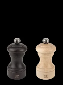 Peugeot Saveurs Bistro Duo de moulins à poivre et à sel manuels en bois couleur et naturel 10 cm -> Duos Et Combi 2 En 1|Moulins À Sel Et Salières