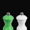 Peugeot Saveurs Bistro Duo de moulins à poivre et à sel manuels en bois laqué, vert et blanc, 10 cm - 4in -> Duos Et Combi 2 En 1|Moulins À Sel Et Salières