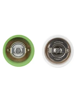 Peugeot Saveurs Bistro Duo de moulins à poivre et à sel manuels en bois laqué, vert et blanc, 10 cm - 4in -><noscript><img width=