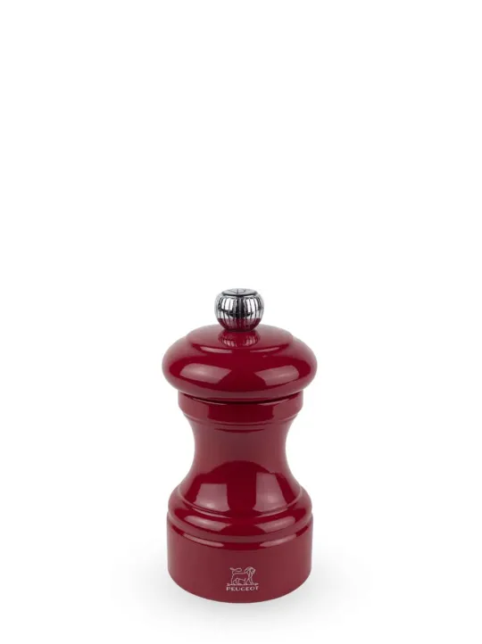 Peugeot Saveurs Bistro Moulin à poivre manuel en bois laqué, rouge passion, 10 cm - 4" -> Envie De Couleurs|Moulins À Poivre