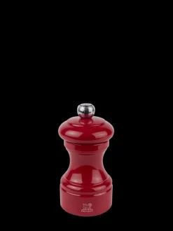 Peugeot Saveurs Bistro Moulin à poivre manuel en bois laqué, rouge passion, 10 cm - 4" -> Envie De Couleurs|Moulins À Poivre