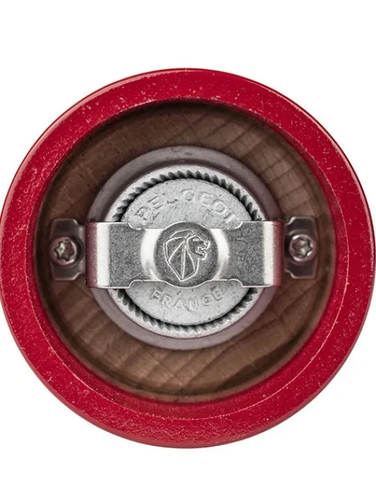 Peugeot Saveurs Bistro Moulin à poivre manuel en bois laqué, rouge passion, 10 cm - 4" -> Envie De Couleurs|Moulins À Poivre