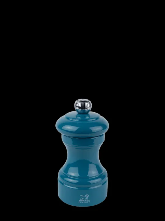 Peugeot Saveurs Bistro Moulin à poivre manuel en bois laqué, bleu pacifique, 10 cm - 4" -> Envie De Couleurs|Moulins À Poivre