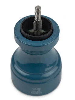 Peugeot Saveurs Bistro Moulin à poivre manuel en bois laqué, bleu pacifique, 10 cm - 4" -><noscript><img width=