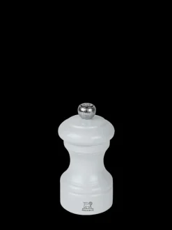 Peugeot Saveurs Bistro Moulin à poivre manuel en bois laqué, gris perle 10 cm - 4in. -> Moulins À Poivre