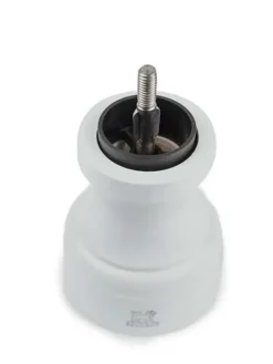 Peugeot Saveurs Bistro Moulin à poivre manuel en bois laqué, gris perle 10 cm - 4in. -><noscript><img width=