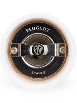 Peugeot Saveurs Bistro Moulin à sel manuel en bois, blanc, 8 cm - 3" -> Moulins À Sel Et Salières