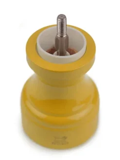 Peugeot Saveurs Bistro Moulin à sel manuel en bois laqué, safran, 10 cm - 4in. -><noscript><img width=