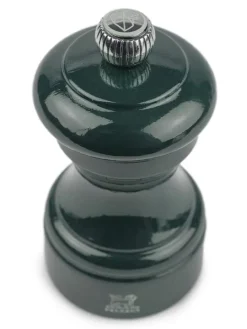 Peugeot Saveurs Bistro Moulin à sel manuel en bois laqué, vert forêt, 10 cm - 4in. -><noscript><img width=