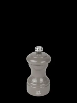 Peugeot Saveurs Bistro Moulin à sel manuel en bois laqué, gris taupe, 10 cm - 4in. -> Moulins À Sel Et Salières