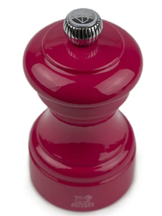 Peugeot Saveurs Bistro Moulin à sel manuel en bois laqué, rose bonbon, 10 cm - 4" -> Envie De Couleurs|Moulins À Sel Et Salières