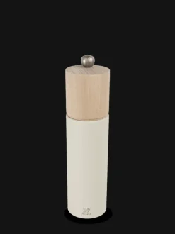 Peugeot Saveurs Boreal Moulin à sel manuel en bois, blanc plume, 21cm - 8" -> Idées Cadeaux -50€|Envie De Couleurs