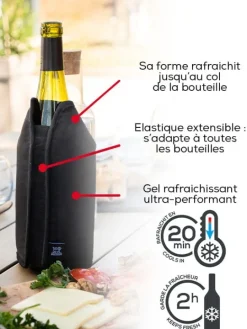 Peugeot Saveurs Bubbles Coffret cadeau - rafraichisseur frizz gris et bouchon à champagne line carbone -> Coffrets Cadeaux|Accessoires Vin Et Champagne