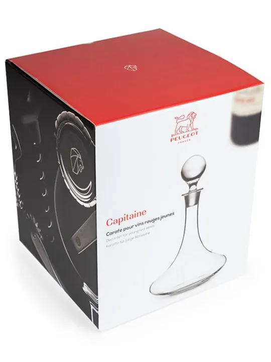 Peugeot Saveurs Capitaine carafe à vins rouges jeunes 75 cl -> Idées Cadeaux -100€|Carafes À Vin