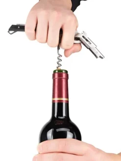 Peugeot Saveurs Clavelin tire-bouchon sommelier avec coupe-capsule et décapsuleur intégrés 14 cm -><noscript><img width=