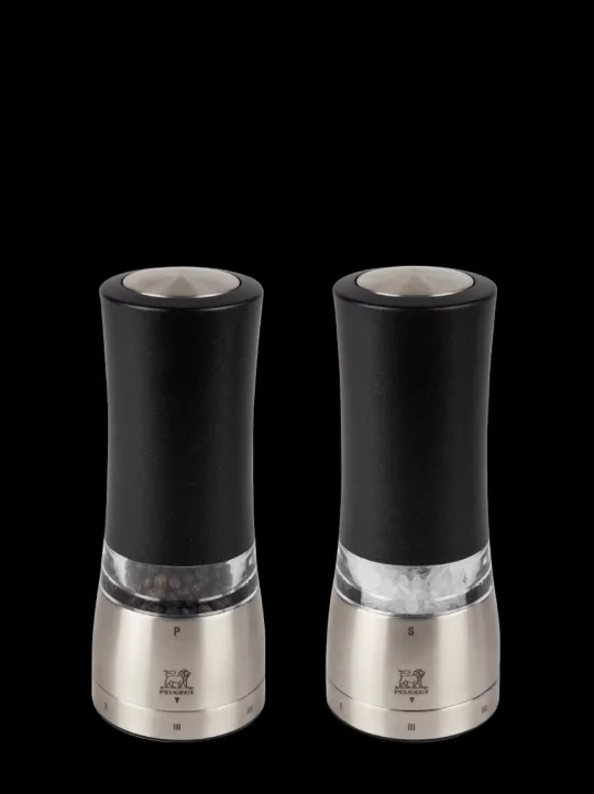 Peugeot Saveurs Daman electrique Duo de moulins à poivre et à sel électriques u'select, noir irisé, 16 cm - 6,25in. -> Coffrets Cadeaux|Envie De Design