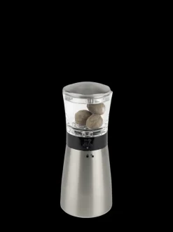Peugeot Saveurs Daman Moulin à muscade manuel en inox et acryl 15 cm -> Envie De Design|Envie De Saveurs