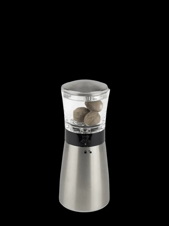 Peugeot Saveurs Daman Moulin à muscade manuel en inox et acryl 15 cm -> Envie De Design|Envie De Saveurs
