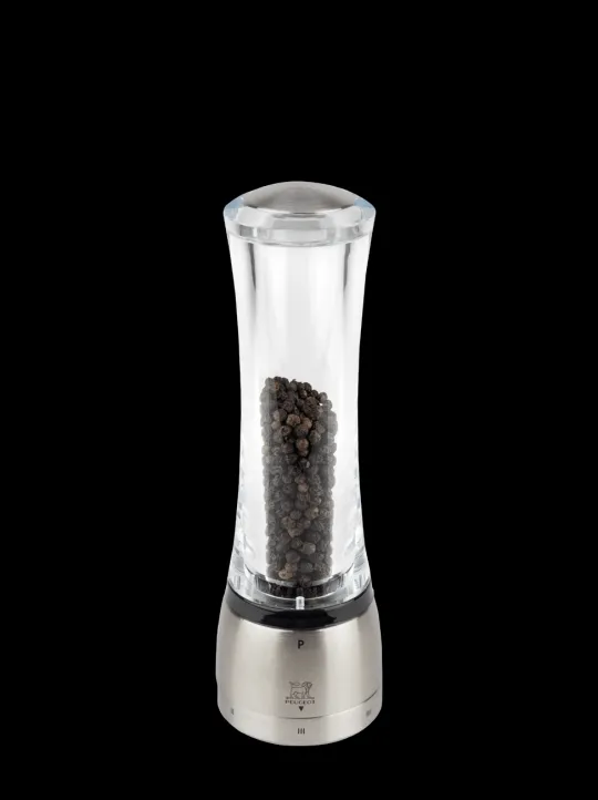 Peugeot Saveurs Daman Moulin à poivre manuel en acryl et inox u'select 21 cm -> Idées Cadeaux -100€|Envie De Design