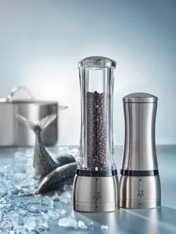 Peugeot Saveurs Daman Moulin à poivre manuel en acryl et inox u'select 16 cm -><noscript><img width=