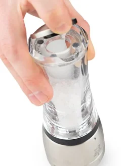 Peugeot Saveurs Daman Moulin à sel manuel en acryl et inox u'select 16 cm -><noscript><img width=
