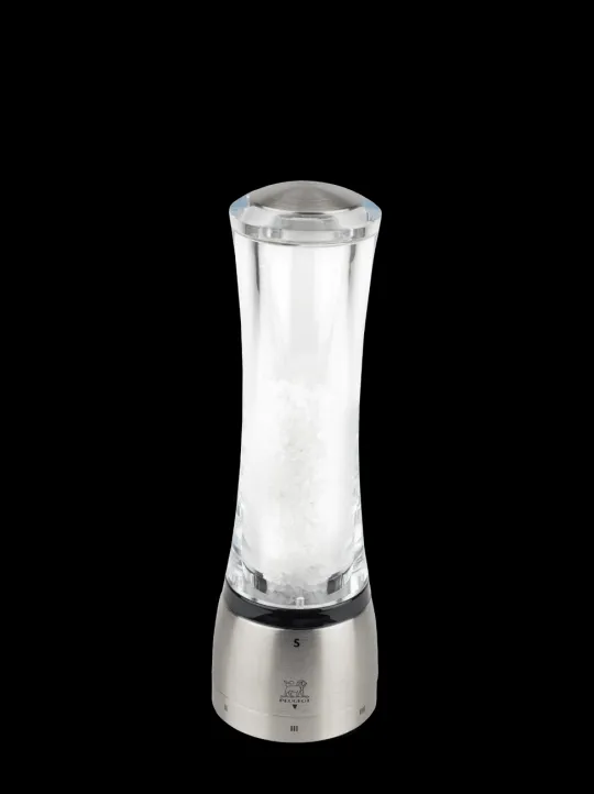 Peugeot Saveurs Daman Moulin à sel manuel en acryl et inox u'select 21 cm -> Idées Cadeaux -100€|Envie De Design