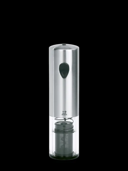 Peugeot Saveurs Elis Tire-bouchon électrique à batteries rechargeables en inox 20 cm -> Idées Cadeaux -100€|Envie De Design