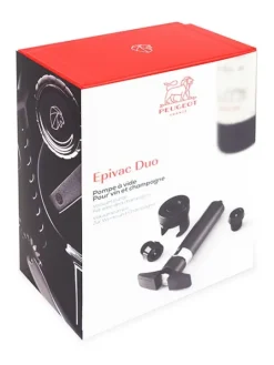 Peugeot Saveurs Epivac duo pompe à vide conservateur de vins tranquilles et effervescents -> Idées Cadeaux -50€|Accessoires Vin Et Champagne