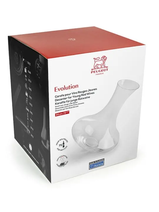 Peugeot Saveurs Evolution Carafe pour vins rouges jeunes pour bouteilles de 75 cl -> Idées Cadeaux -50€|Carafes À Vin