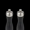 Peugeot Saveurs Fidji Duo de moulins à poivre et à sel en bois et inox couleur noir 15 cm -> Duos Et Combi 2 En 1|Moulins À Sel Et Salières
