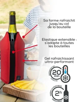 Peugeot Saveurs Frizz Rafraîchisseur extensible vins & champagnes, , 23 cm -> Idées Cadeaux -50€|Accessoires Vin Et Champagne