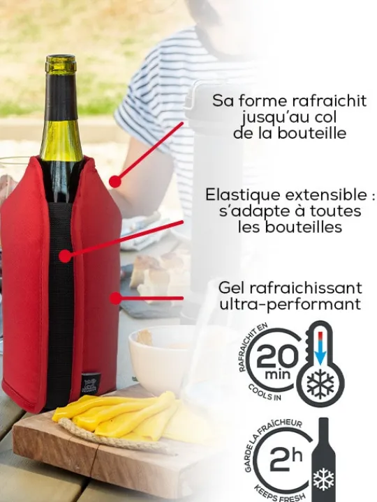 Peugeot Saveurs Frizz Rafraîchisseur extensible vins & champagnes, , 23 cm -> Idées Cadeaux -50€|Accessoires Vin Et Champagne