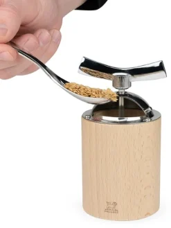 Peugeot Saveurs Isen moulin à graines de lin manuel en bois et inox couleur naturel 13 cm -><noscript><img width=