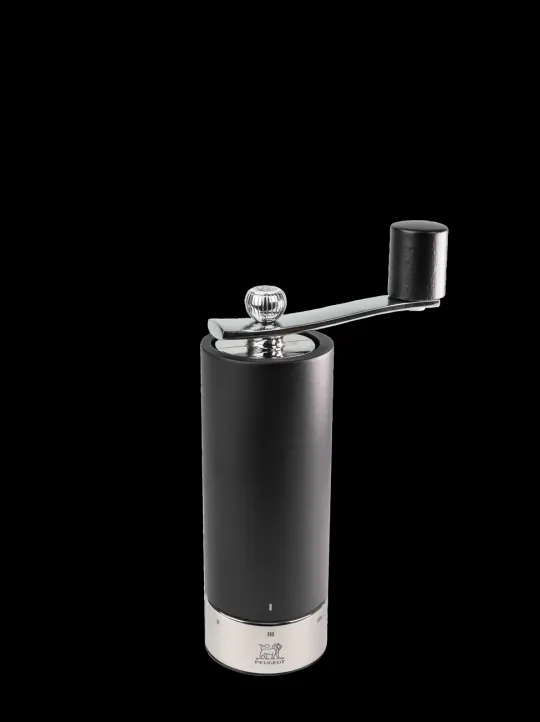 Peugeot Saveurs Isen Moulin à sel à manivelle en bois et inox, noir, u'select, 18 cm - 7" -> Envie De Design|Envie De Saveurs