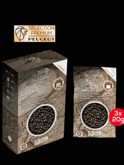 Peugeot Saveurs Kampot Poivre noir du cambodge, 60g - 3 sachets fraicheur de 20g -> Idées Cadeaux -50€|Envie De Saveurs