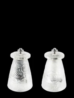 Peugeot Saveurs Lalique duo de moulins à poivre et à sel manuels en cristal 9 cm -> Duos Et Combi 2 En 1|Moulins À Sel Et Salières