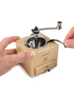Peugeot Saveurs Le moulin d'olivier roellinger Moulin à poivre manuel en bois avec manivelle, , 13 cm - 5in -> Idées Cadeaux -100€|Envie De Saveurs