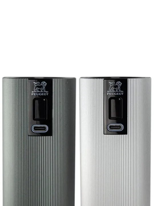 Peugeot Saveurs Line electrique Coffret cadeau - duo de moulins à poivre et à sel électriques rechargeables, u'select, carbone et aluminium, 15 cm - 6in. -> Coffrets Cadeaux|Envie De Design