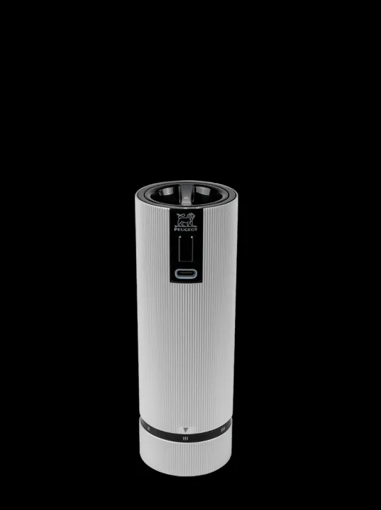 Peugeot Saveurs Line electrique Moulin à sel électrique rechargeable u'select, batterie lithium-ion, aluminium, 15 cm - 6in. -> Idées Cadeaux -100€|Envie De Design