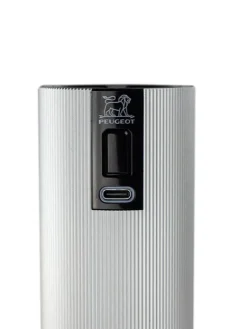 Peugeot Saveurs Line electrique Moulin à sel électrique rechargeable u'select, batterie lithium-ion, aluminium, 15 cm - 6in. -><noscript><img width=